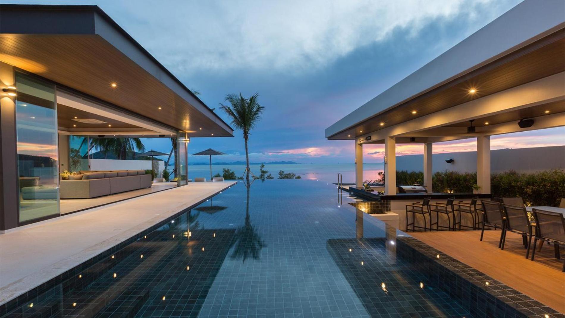 Exclusive Sea Renity A Beachfront Villa Retreat Sleeps 12 Adults And 6 Kids Laem Sor Exterior photo
